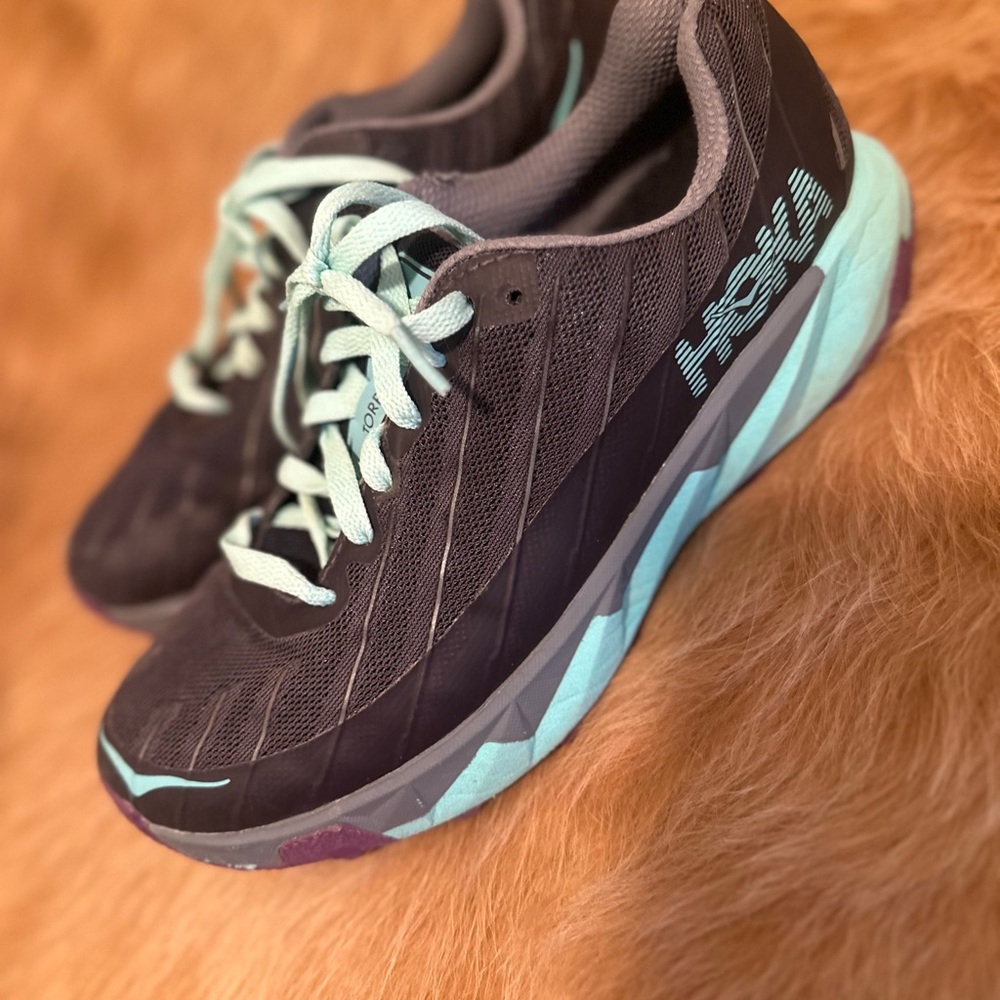 Hoka Women's Athletic Shoes - Black and Teal